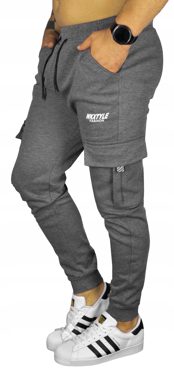 BOJÓWKI DRESOWE SPODNIE MĘSKIE KIESZENIE DRESY Marka inna