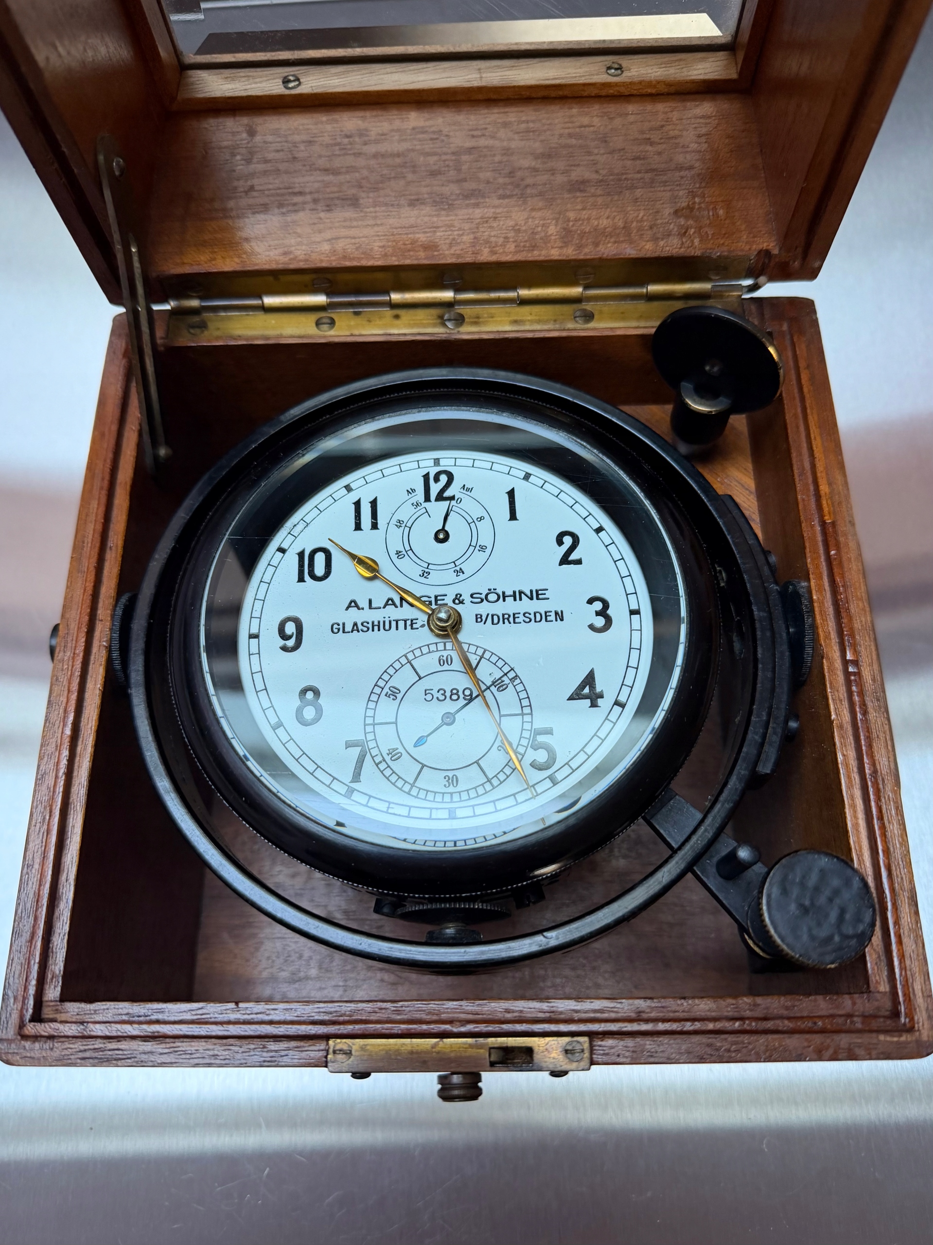 CHRONOMETR MORSKI A. LANGE&SÖHNE PERFEKCYJNY STAN ORYGINAŁ RARYTAS!!!