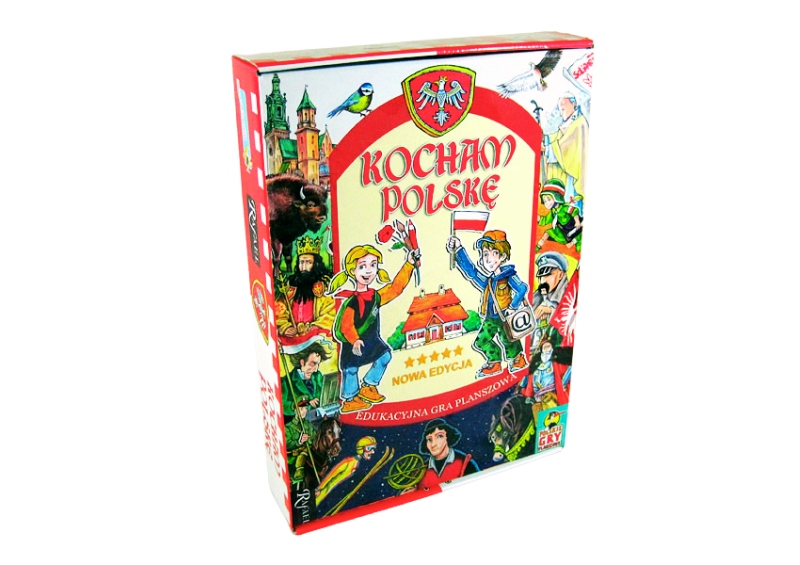 Gra planszowa Kocham Polskę Edukacyjna Gra Planszowa Nowe Wydanie Rafael