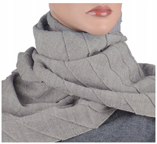 

Wełna 100% Wełniany Szalik Damski Made In Italy