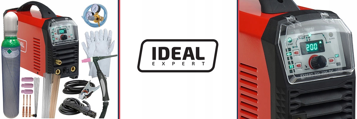 Spawarka inwertorowa Expert TIG 200 zestaw HF Puls Marka Magnum