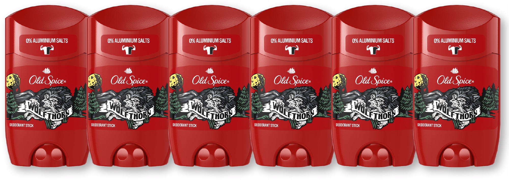 6 x Old Spice Wolfthorn tuhý deodorant pro muže 50 ml