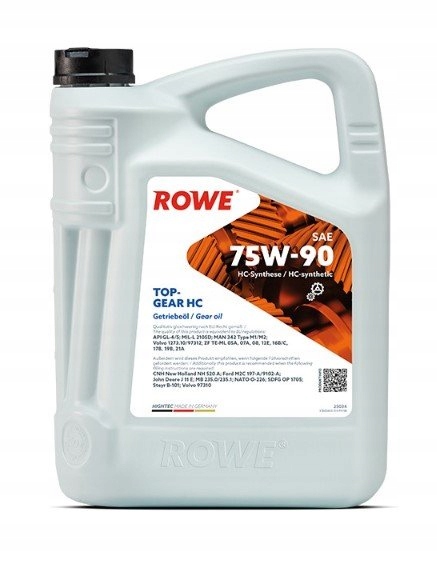 25034-0050-99 - МАСЛО ROWE HIGHTEC TOPGEAR 75W - 90 HC 5L ROWE API GL