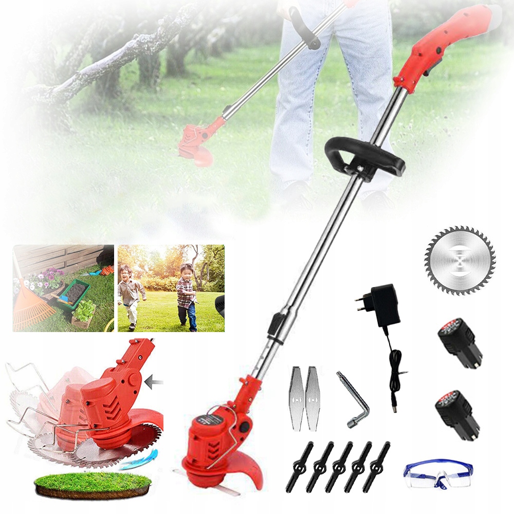 Aku Vyžínač Zahradní Vyžínač Trávy Trávy Sada 2 Baterií