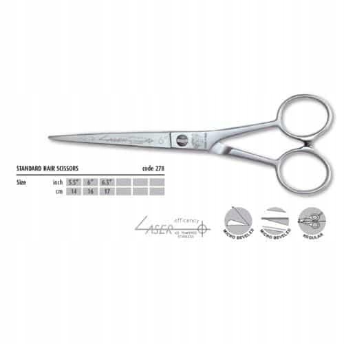 Kadeřnické nůžky 6" Laser Cut