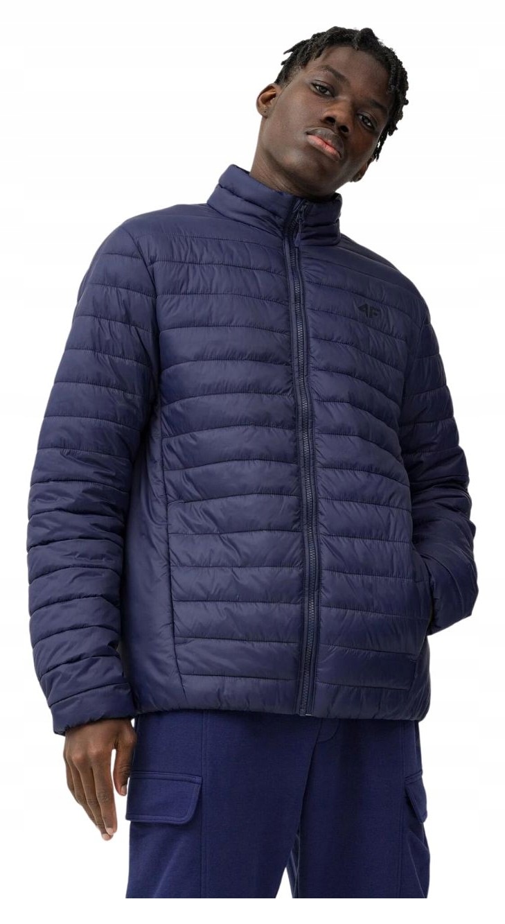 Bunda 4F Pikovaná M084 Tmavě Námořnická Modrá 4FSS23TDJAM084 30S vel. S