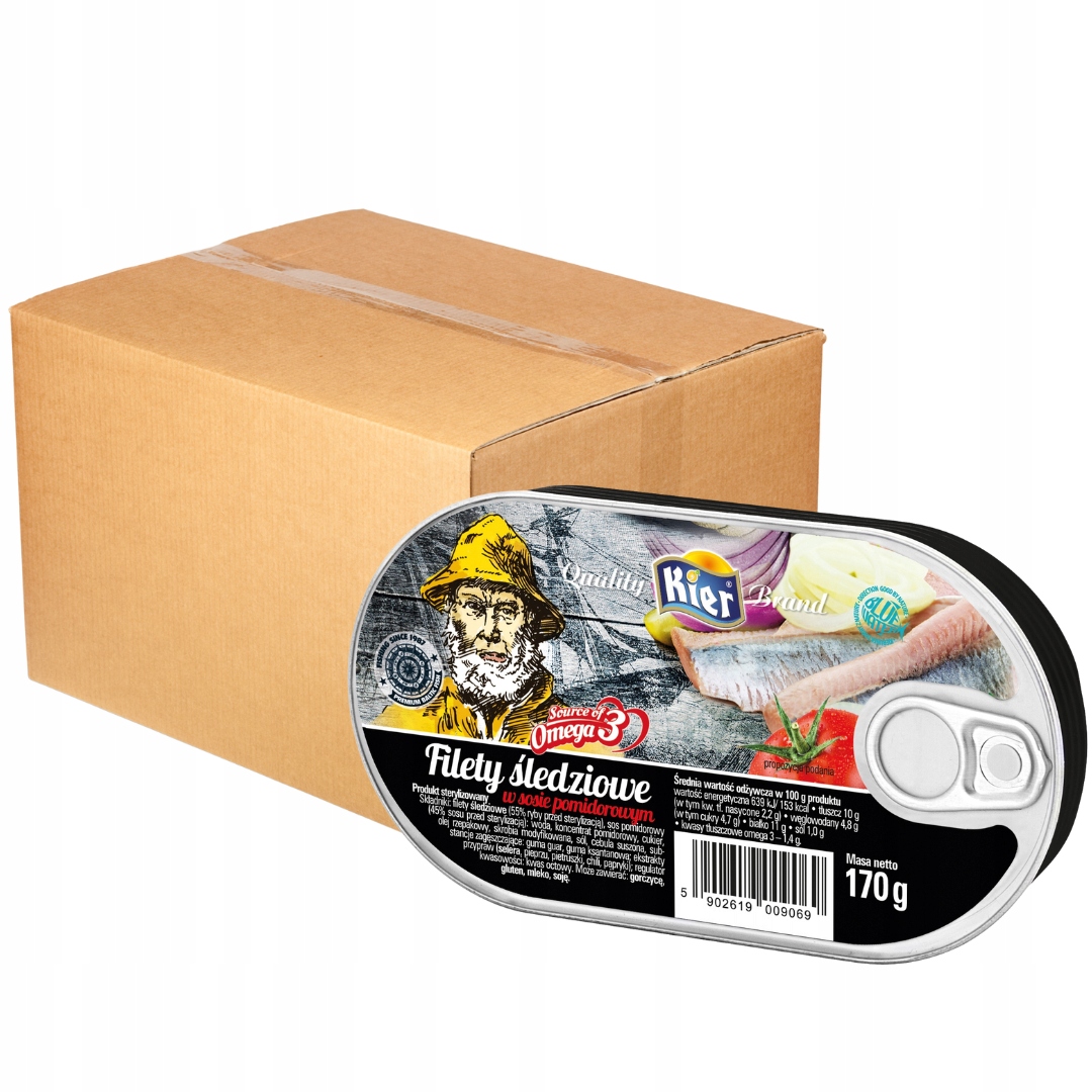 Levně Kier Filé v rajčatové omáčce 170 g x 12 kusů