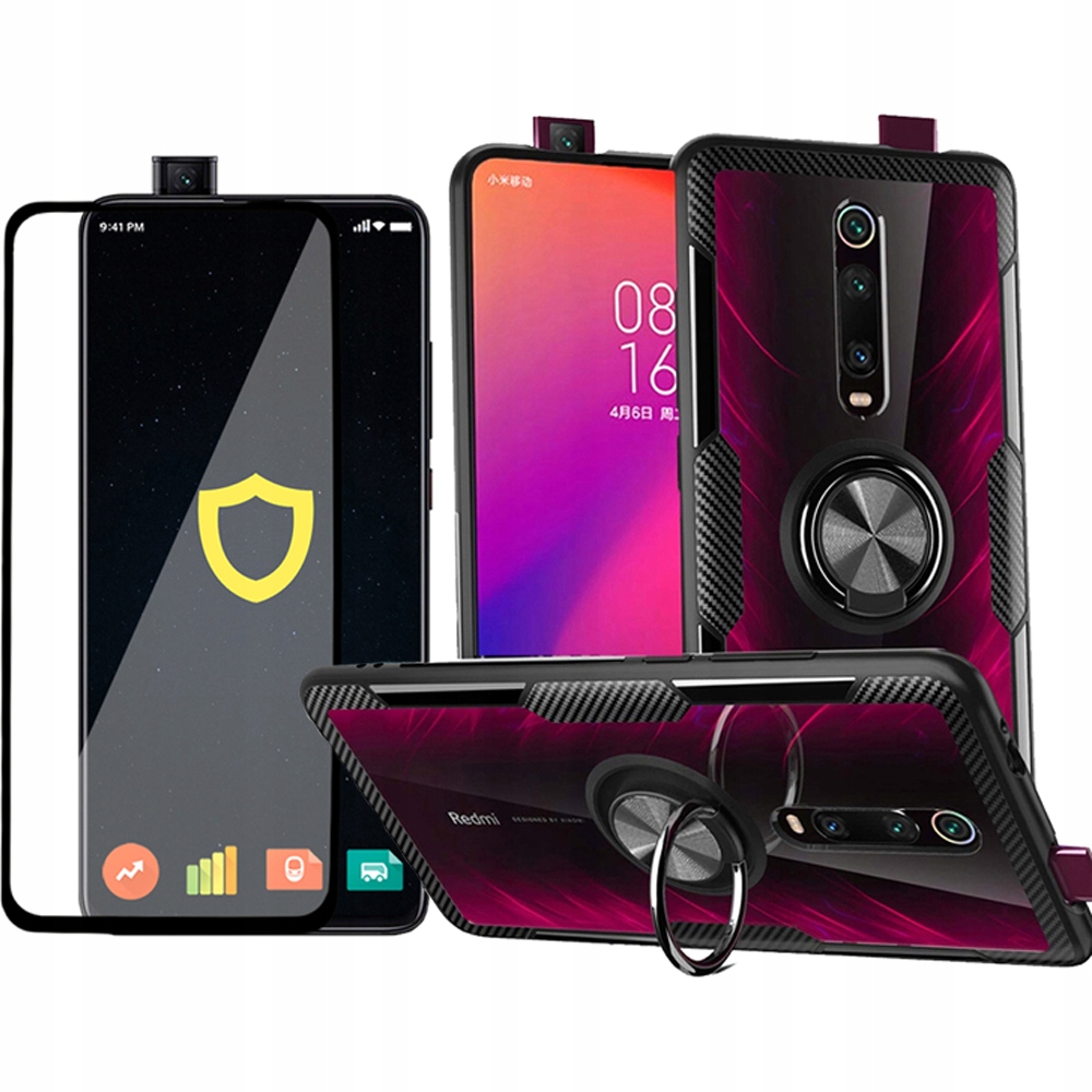 

Etui Case Ring Do Xiaomi MI 9T MI 9T Pro Szkło