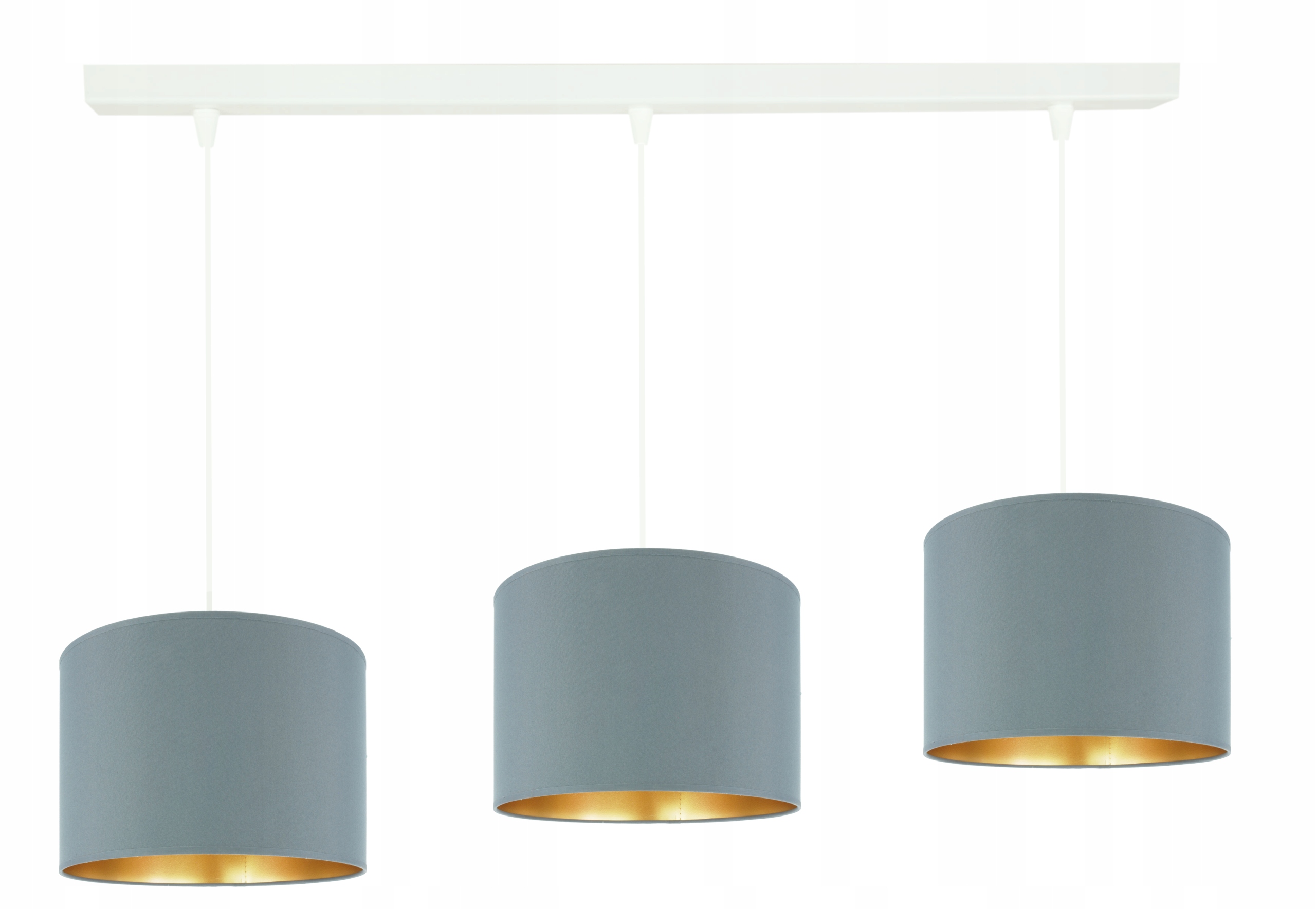 Moderní závěsná lampa šedé stínidlo 20 cm, obývací pokoj, ložnice, Led Novinka