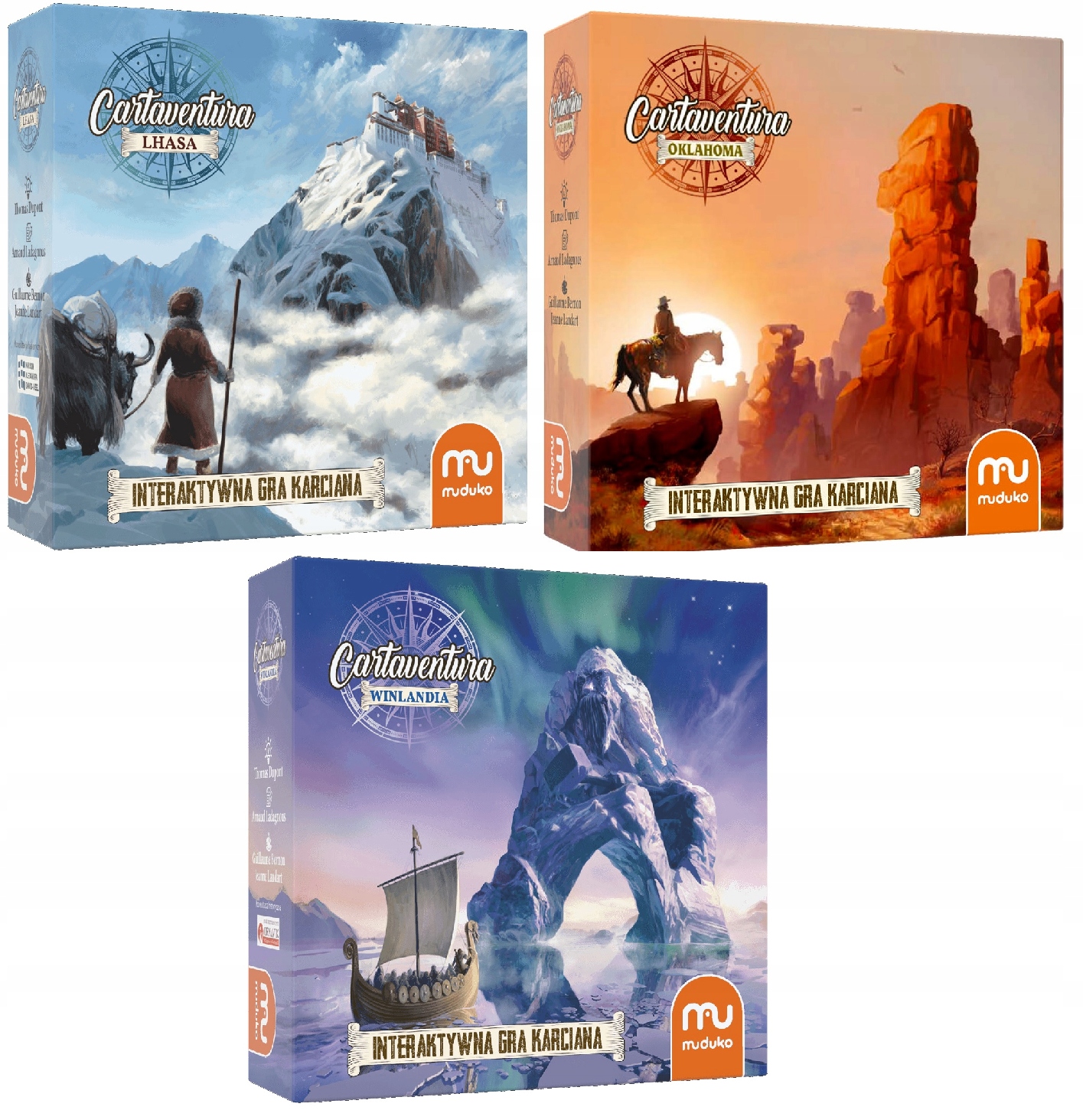 Zestaw gier Muduko Cartaventura Lhasa Oklahoma Winlandia
