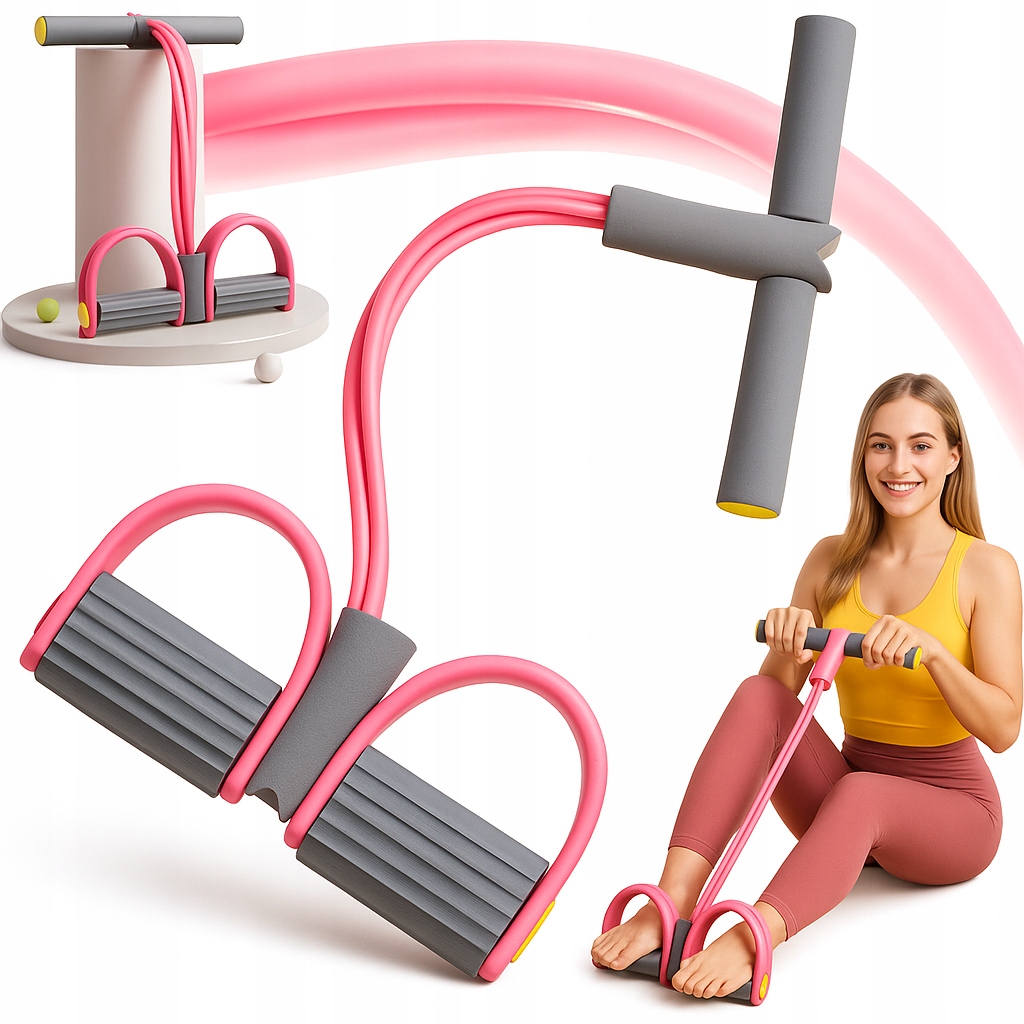 Taśma guma oporowa do ćwiczeń brzucha rozciąganie treningowa nóg fitness ud