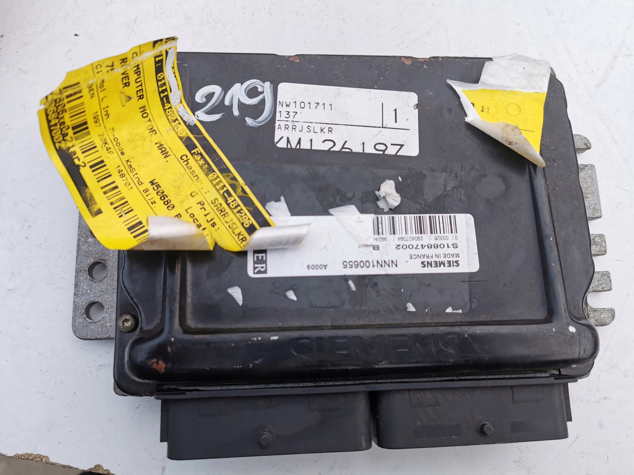 ROVER 75 2.0B NNN100655 S108847002 computer ECU