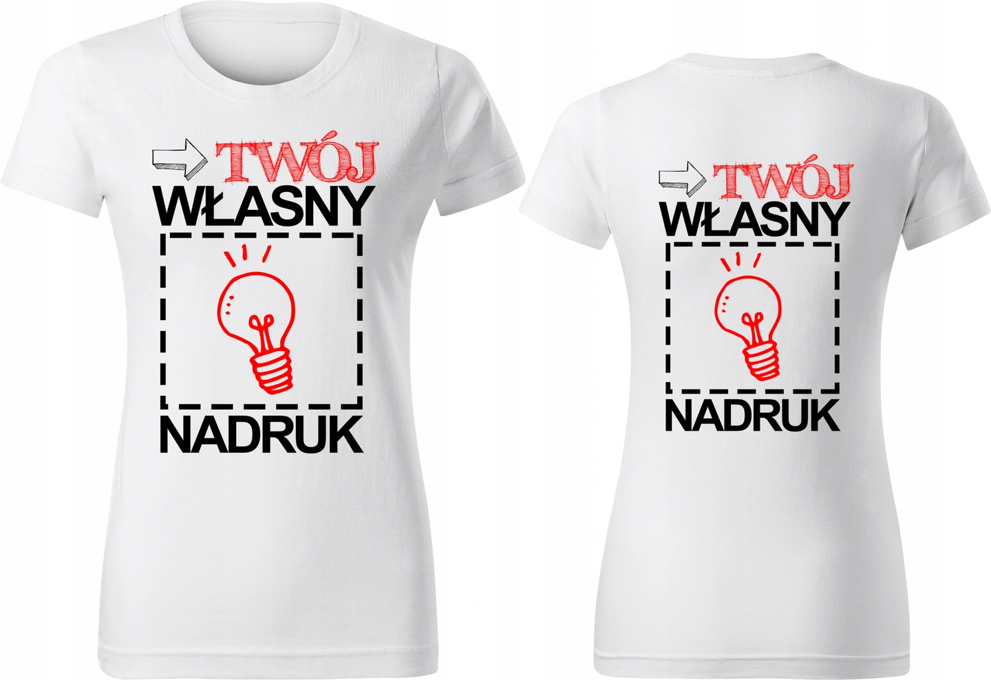 

Koszulka Damska Z Własnym Nadrukiem Grafika r. M