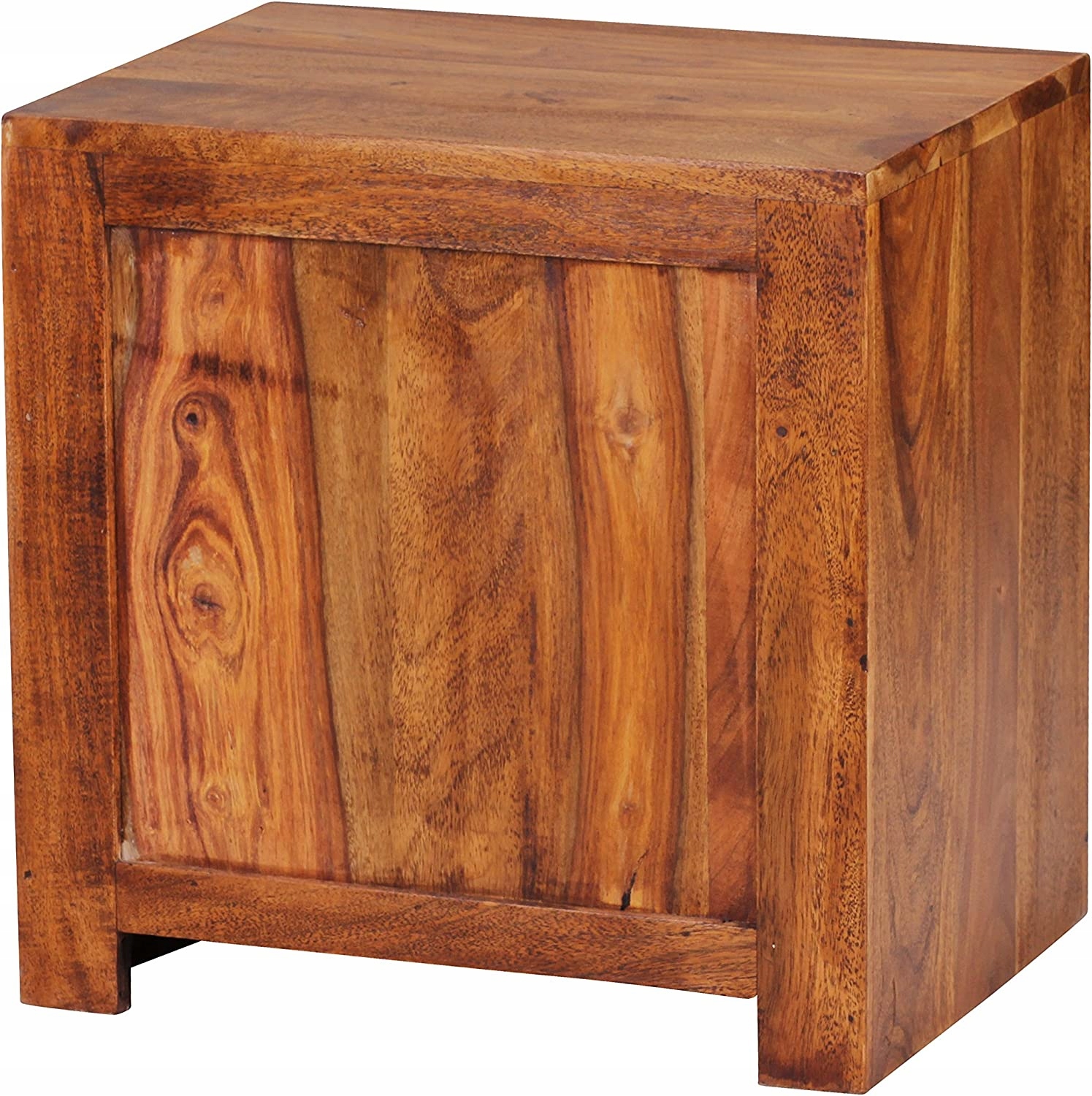 Stolik Nocny z litego drewna półka i szuflada Głębokość mebla 30 cm