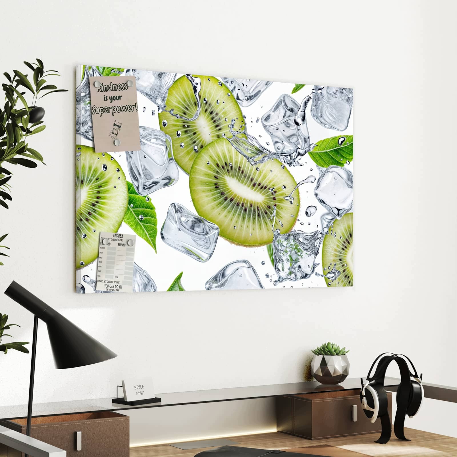 Magnetická tabule Kiwi Kostky Led 60 × 40 cm