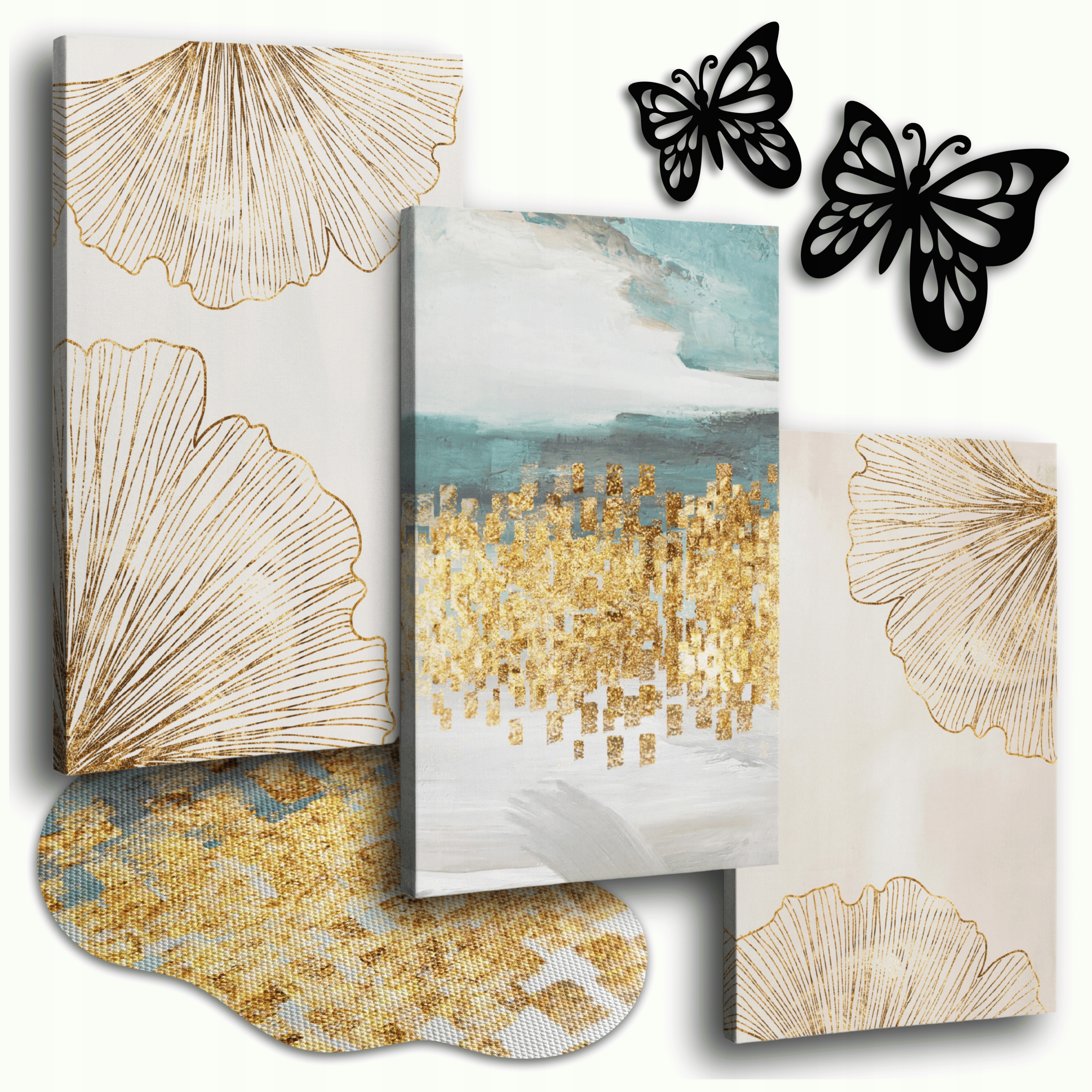 Obraz Na Plátne Zlatý 150x70 cm Obrazy Do Obývačky Na Stenu Moderný Veľký