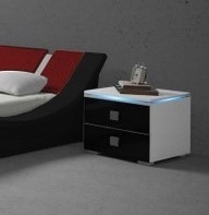 SZAFKA NOCNA DO SYPIALNI + LED GRATIS 40X40X45 Kod producenta 40X40X45