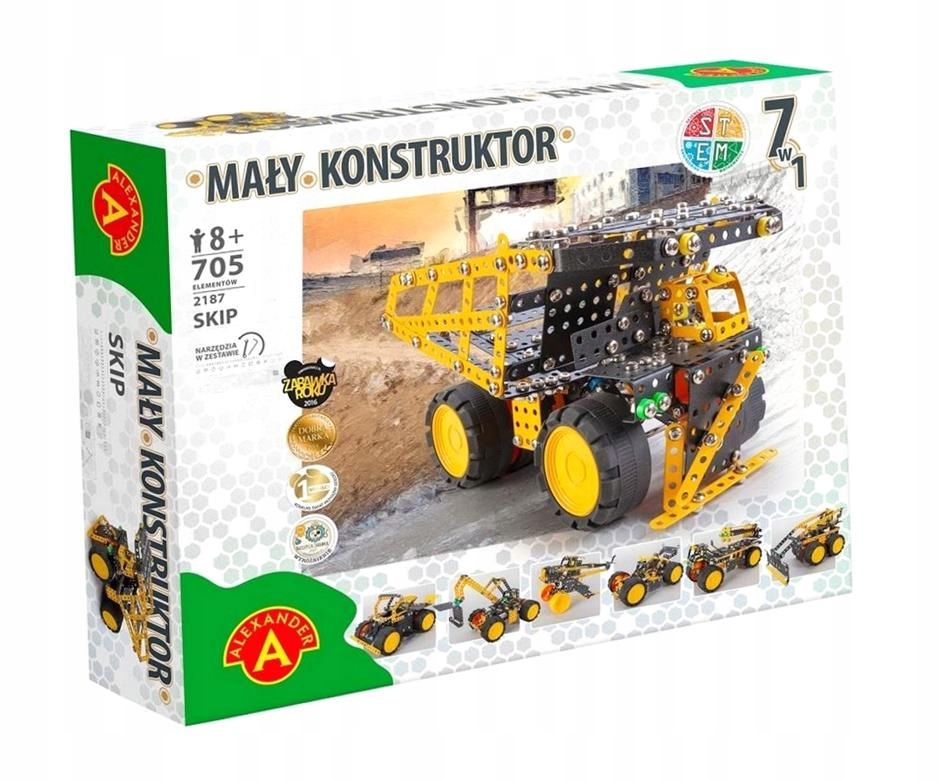 MAŁY KONSTRUKTOR 7W1 - SKIP ALEX