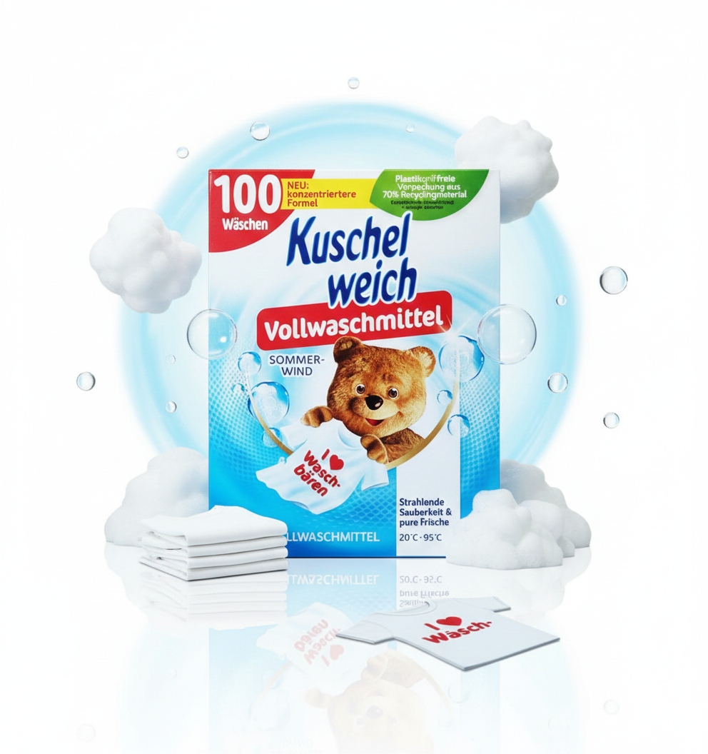 Levně Kuschelweich prášek na praní 100 praní 5 kg Univerzální německý