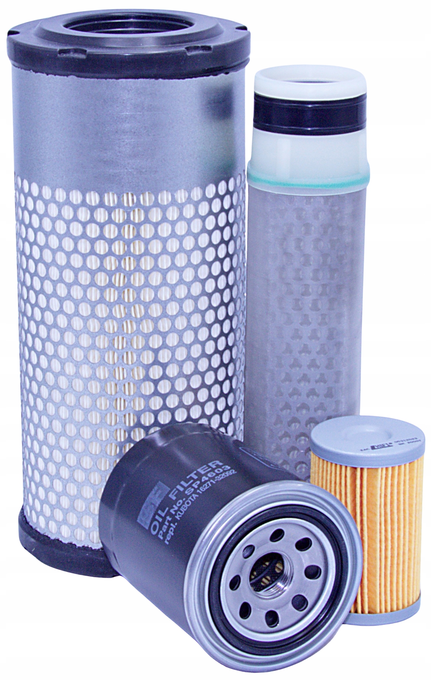 Filtry Kubota Kx 71-3, KX71-3 – pro č. řady 10339 – vzduch, palivový olej