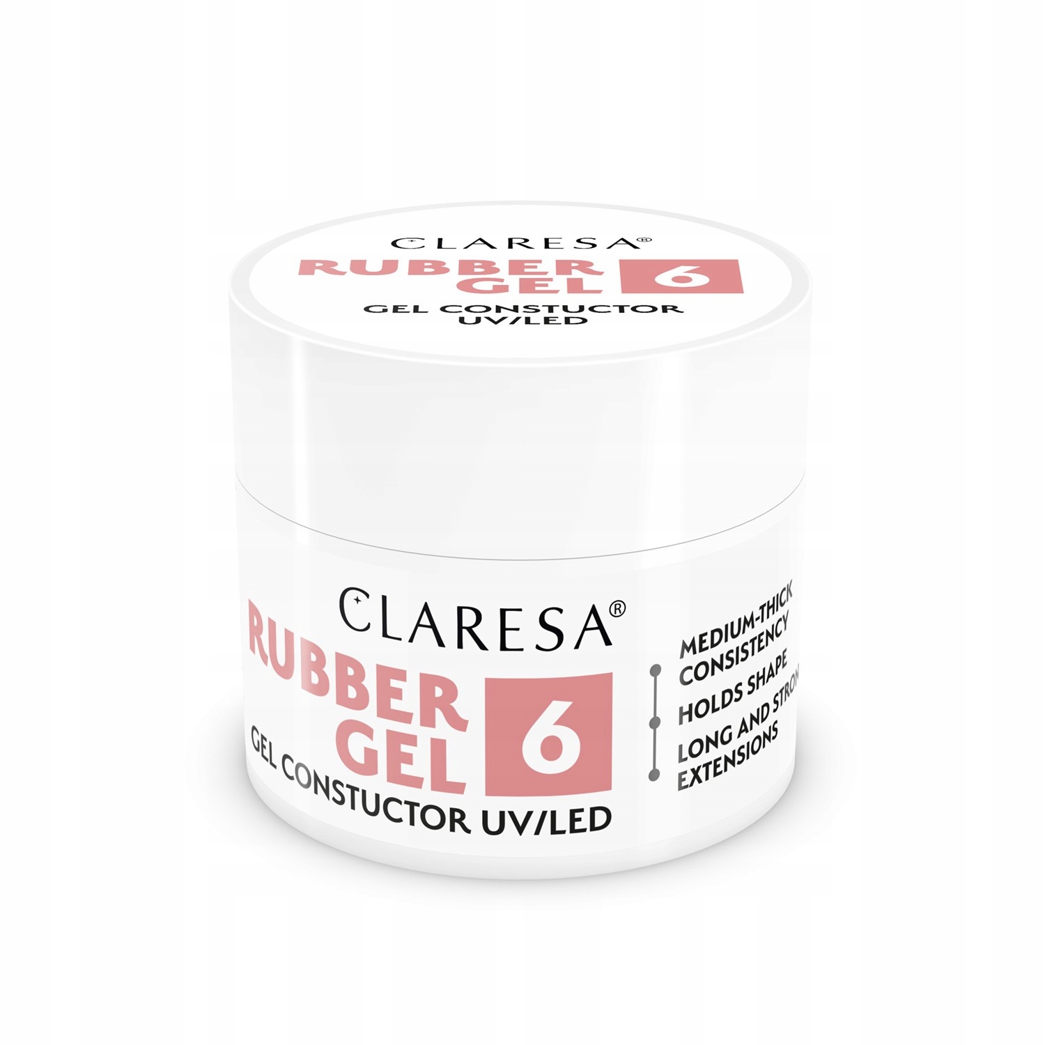 Claresa Rubber Gel Gel pro modeláž a prodlužování nehtů 06 90 g