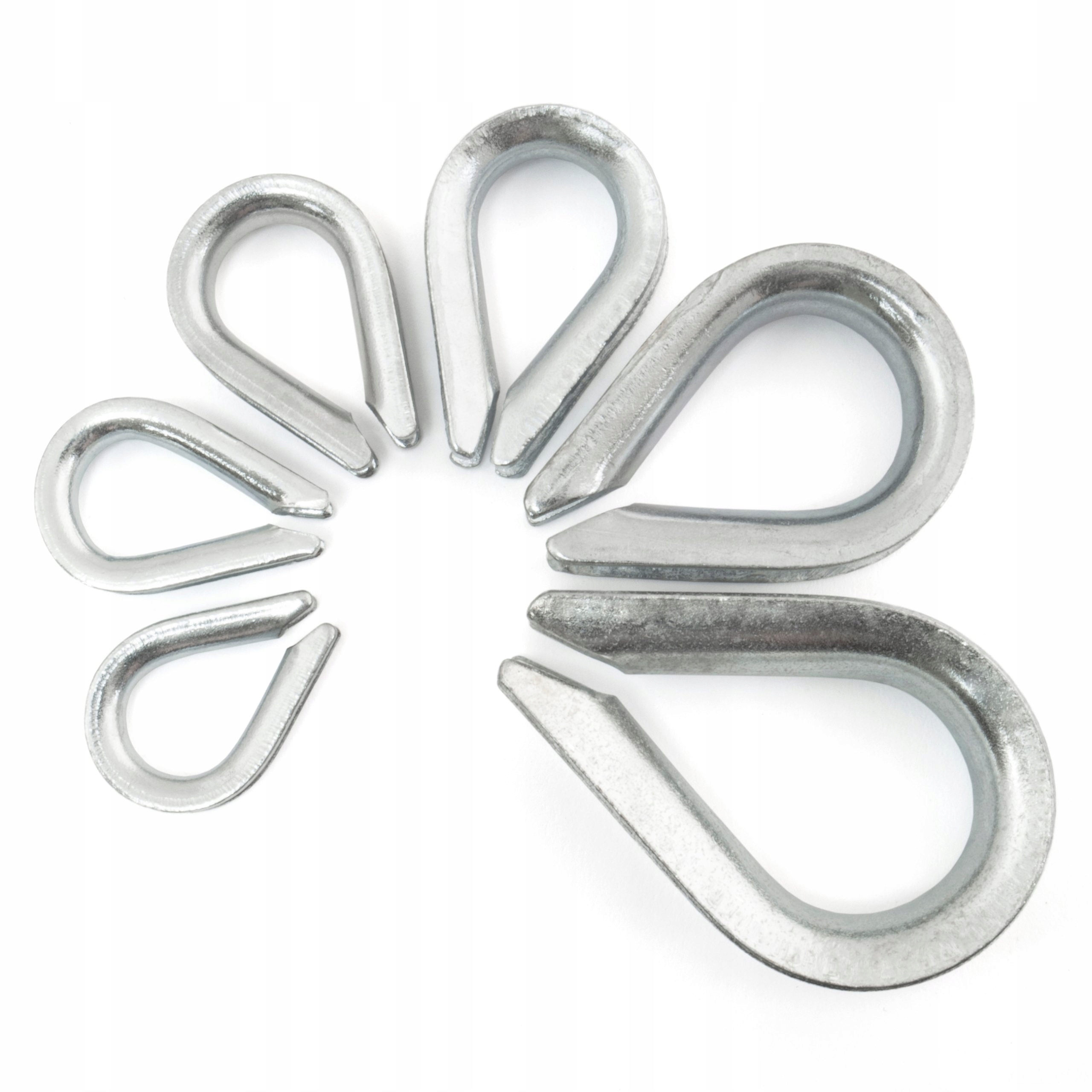 Kausza chomątko łezka do lin ocynk 3mm 10 szt. EAN (GTIN) 4250974807105