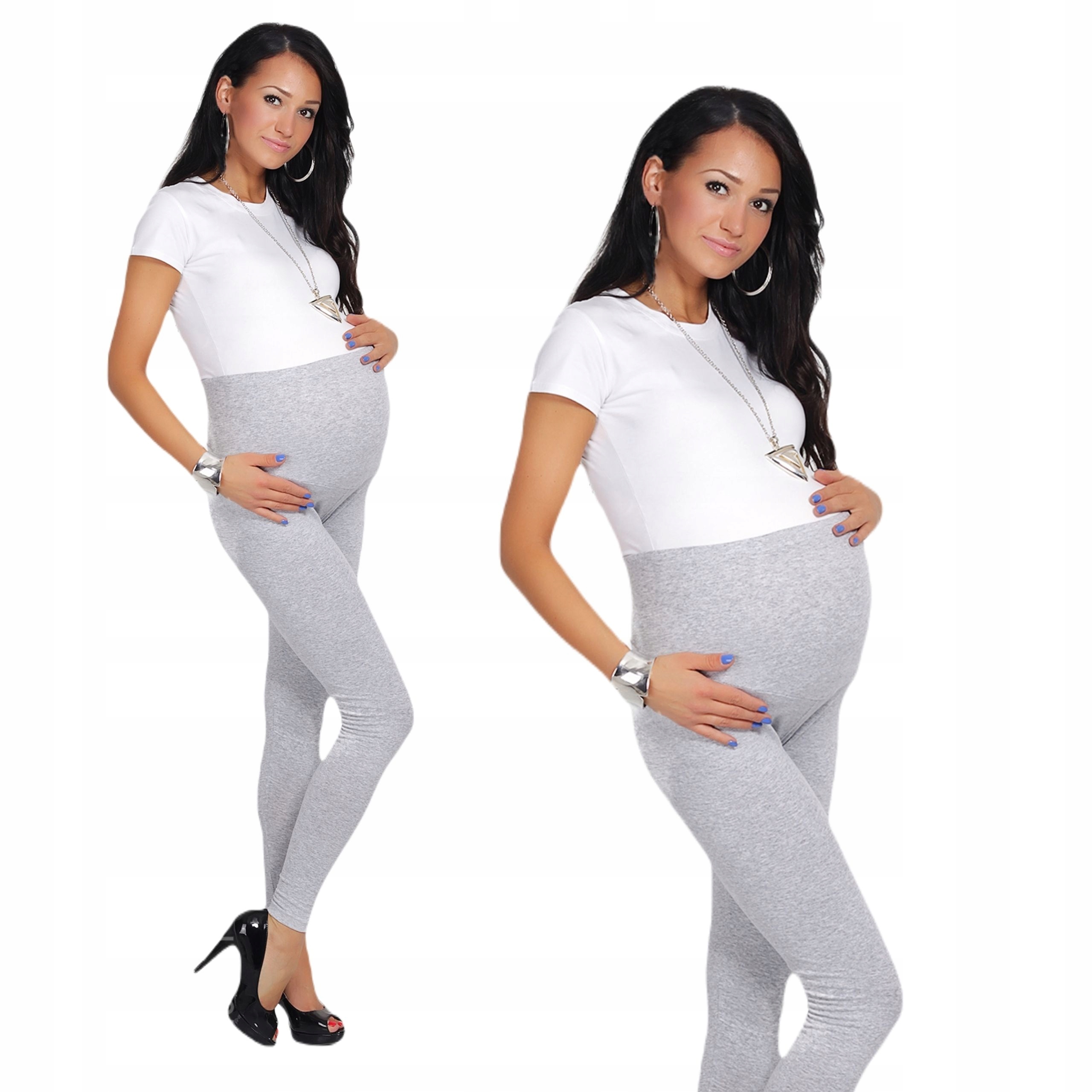 

Legginsy Ciąża Długie Panel Bawełniane Getry M