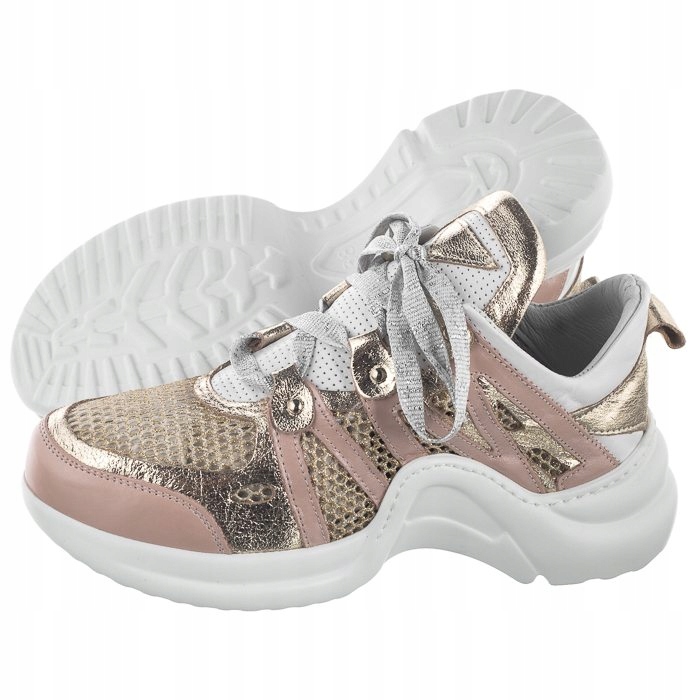 

Buty Damskie Sneakersy Venezia Różowe 0647086