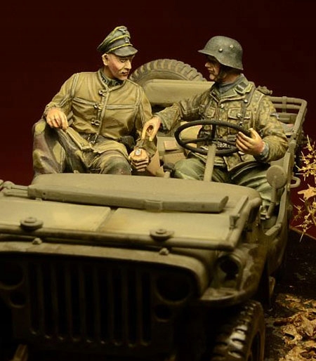 Miniatura dne D 35030 1/35 Waffen Ss Jeep Crew