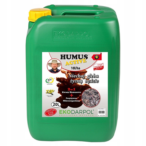 Nawóz organiczny, naturalny EkoDarPol płyn 20l Humus Active Plus