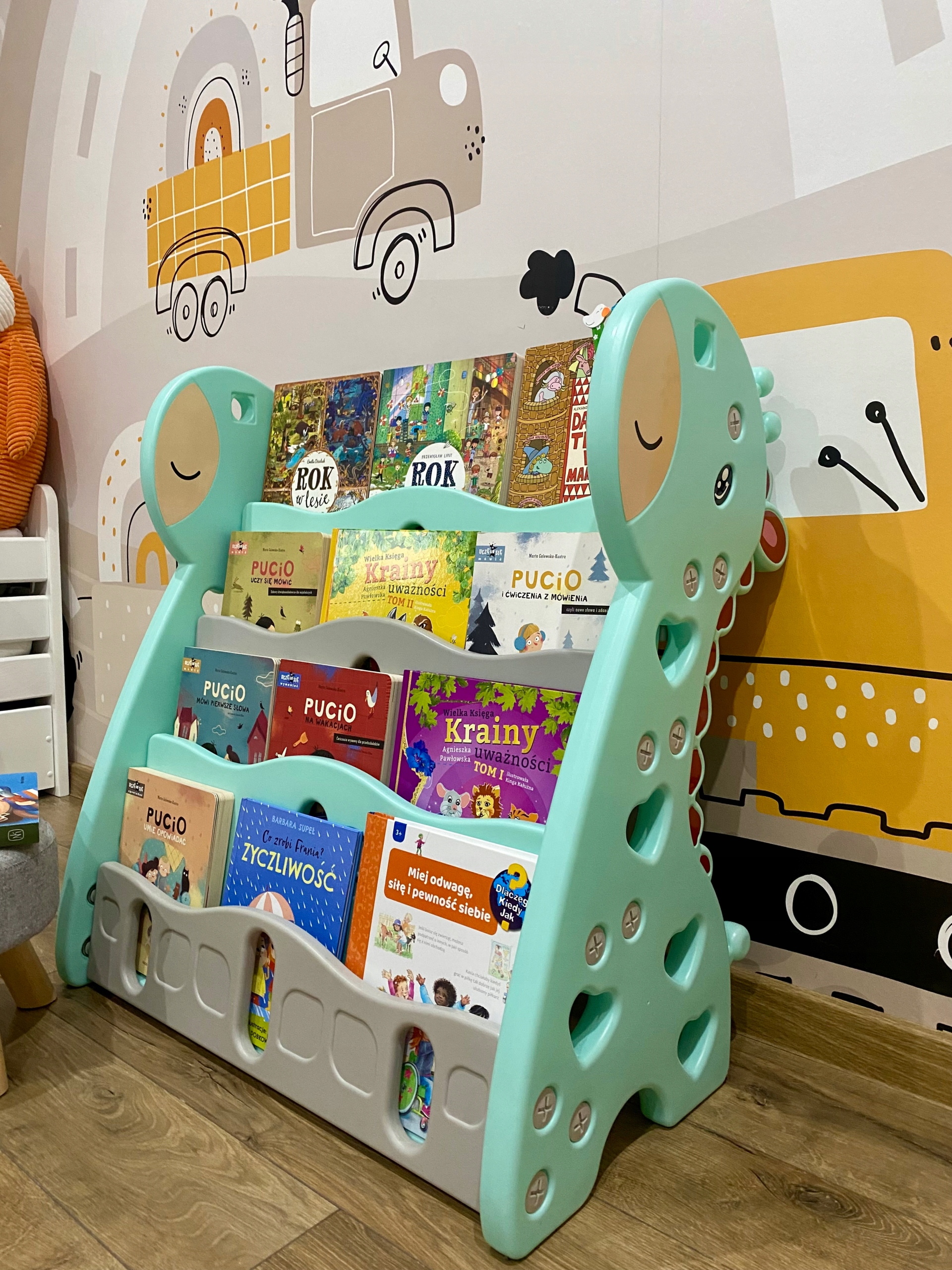 REGAŁ MONTESSORI NA KSIĄŻKI PÓŁKA SZAFKA ORGANIZER POKÓJ DZIECIĘCY Z33Z Szerokość mebla 80 cm