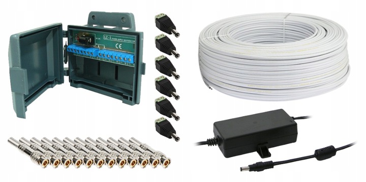 ZESTAW MONITORINGU 6 KAMER ZEWNĘTRZNYCH 8MPX P2P Model DVS-XVR0801-N8 + 6xDVS-HA8028N