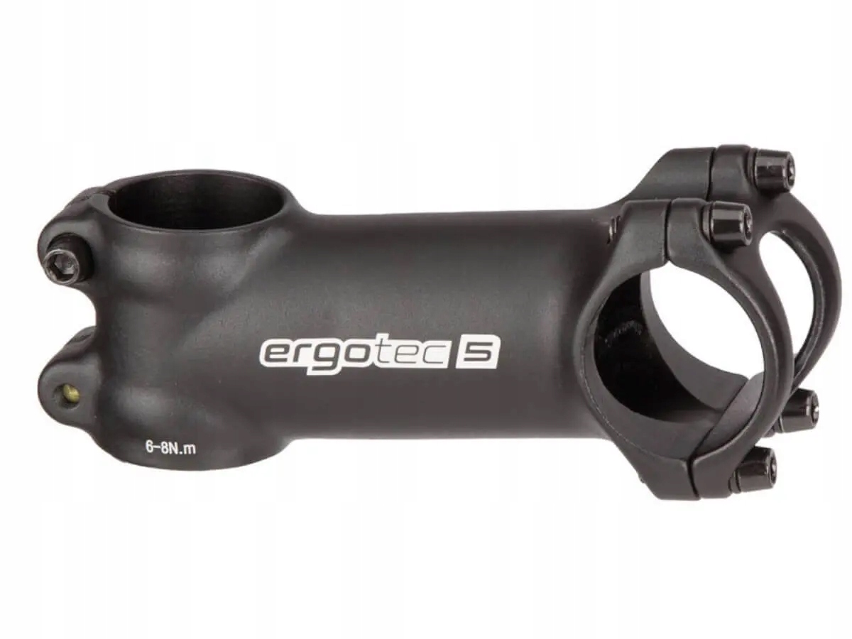 Mostek rowerowy kierownicy Ergotec Shark czarny 90mm 31,8 mm Sztywny 1 1/