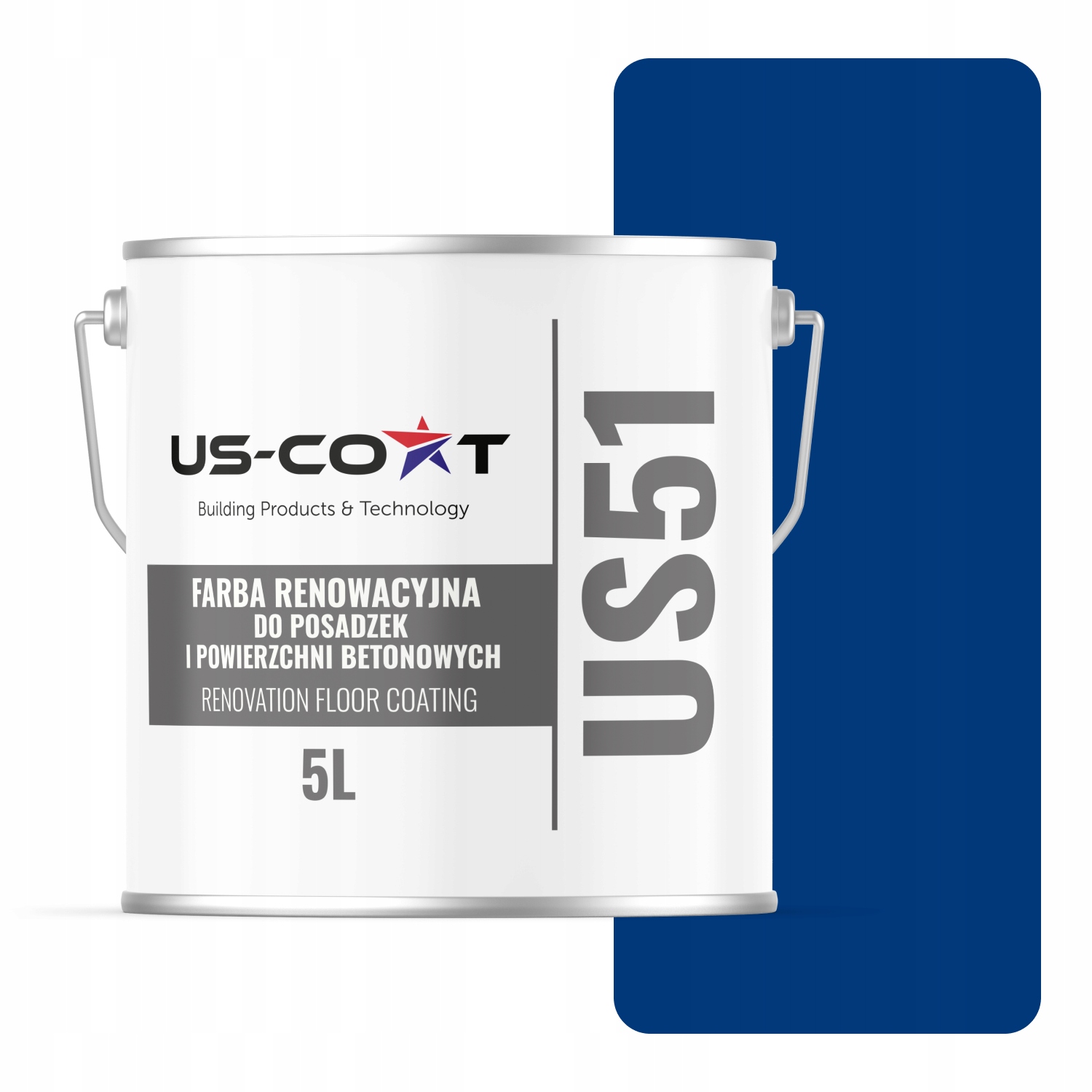 Farba Na Renováciu Betónových Podláh Modrá Ultramarínová RAL5002 Lesk 5 L