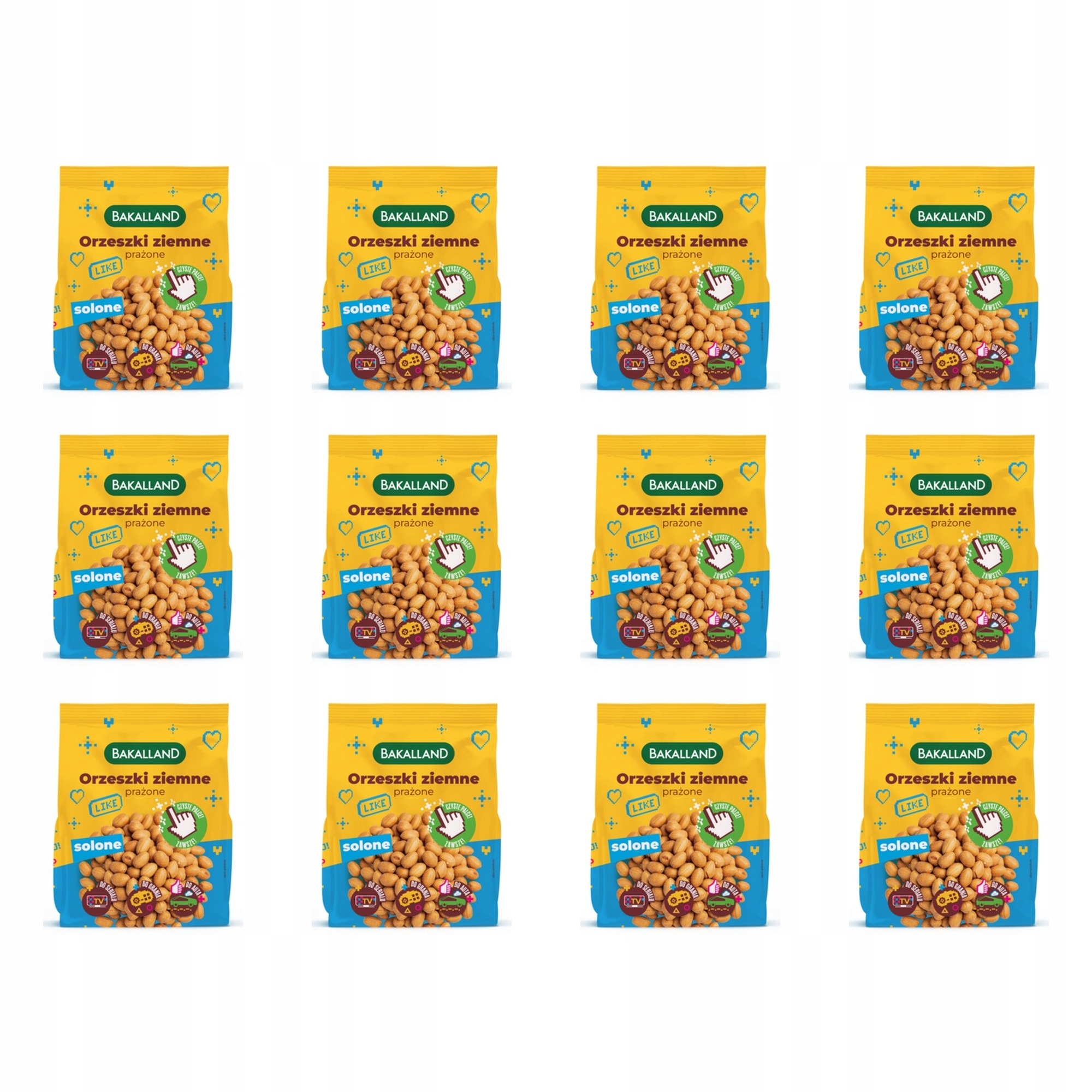 12x 350g Orzechy włoskie Bakalland całe orzechy