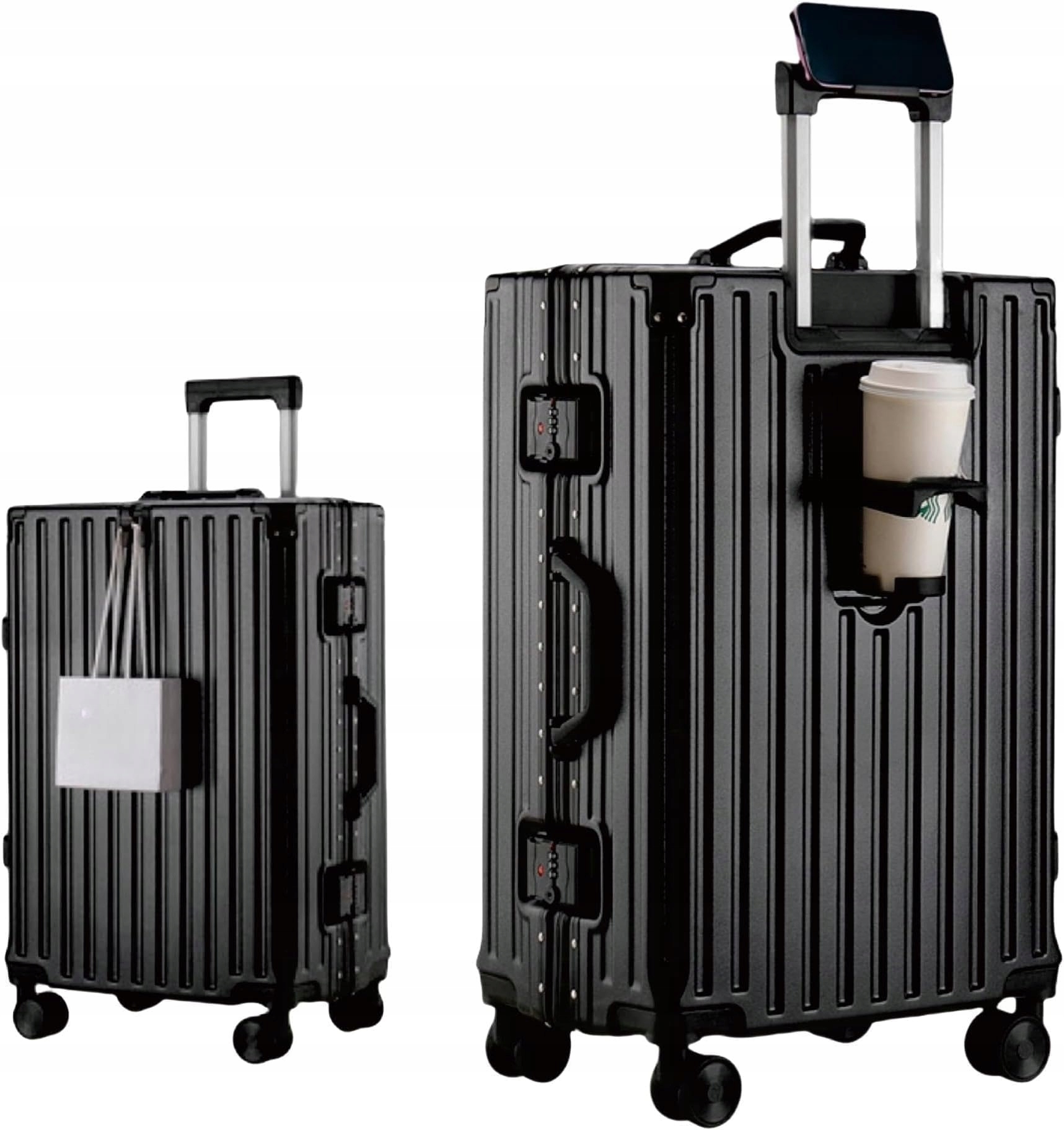 Walizka Kabinowa 55CM Bagaż Podręczny Kufer Twardy Lekki 45L