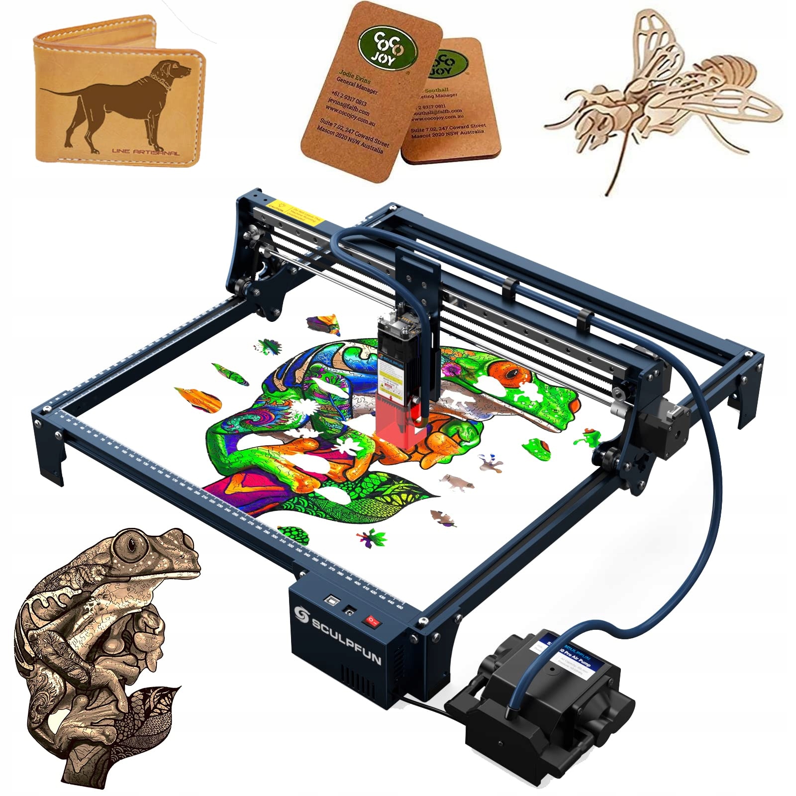 Grawerka Laserowa SCULPFUN S30 w Air-assist Pompa