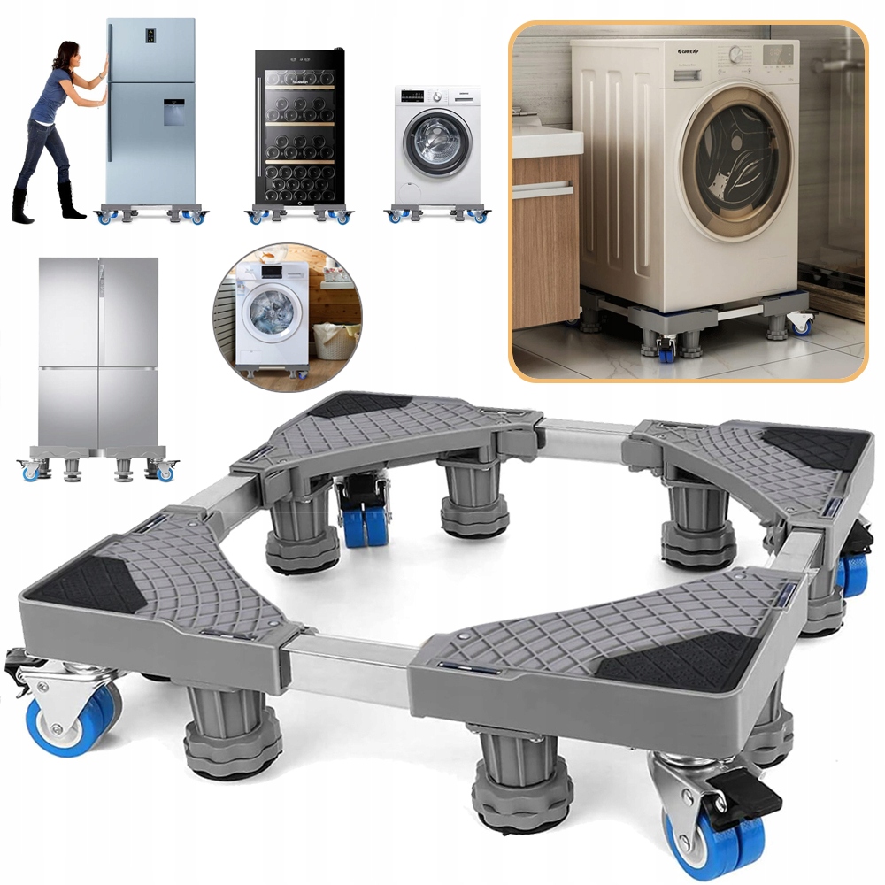 Regulowana Podstawa Do Pralki Stojak Na Pralkę Mobilna Podstawa Do Lodówki