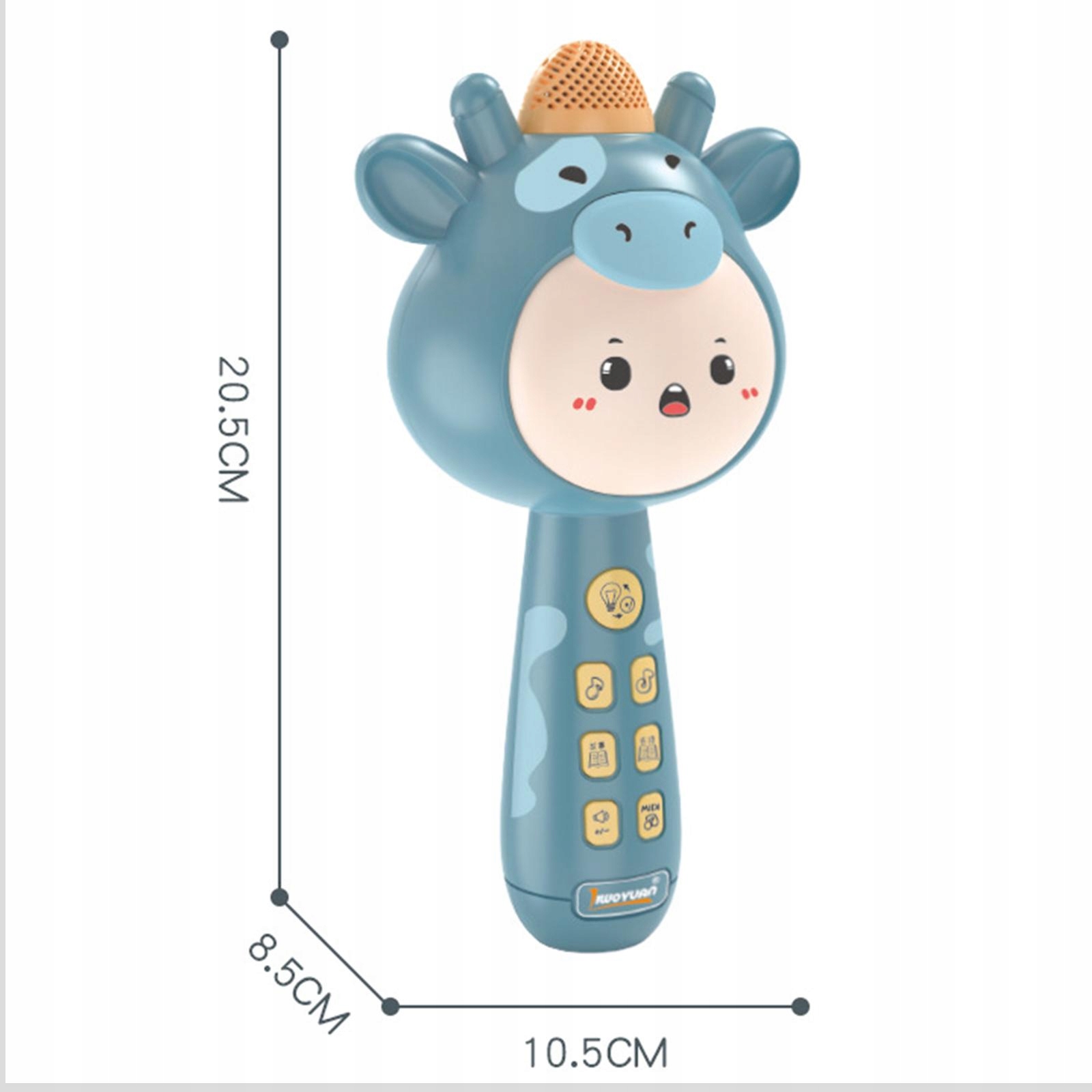 Bezprzewodowy mikrofon żółty Model Urządzenia z systemem Android iOS Imprezowe dzieci