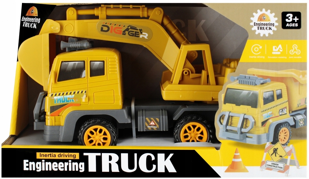 MASZYNY BUDOWLANE dla dzieci 3+ lat KOPARKA CIĘŻAROWA duża MEGA CREATIVE EAN (GTIN) 5905523608175