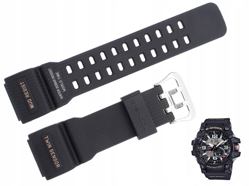 Pásek k hodinkám Casio GG-1000 GG-1000-1A černý originální