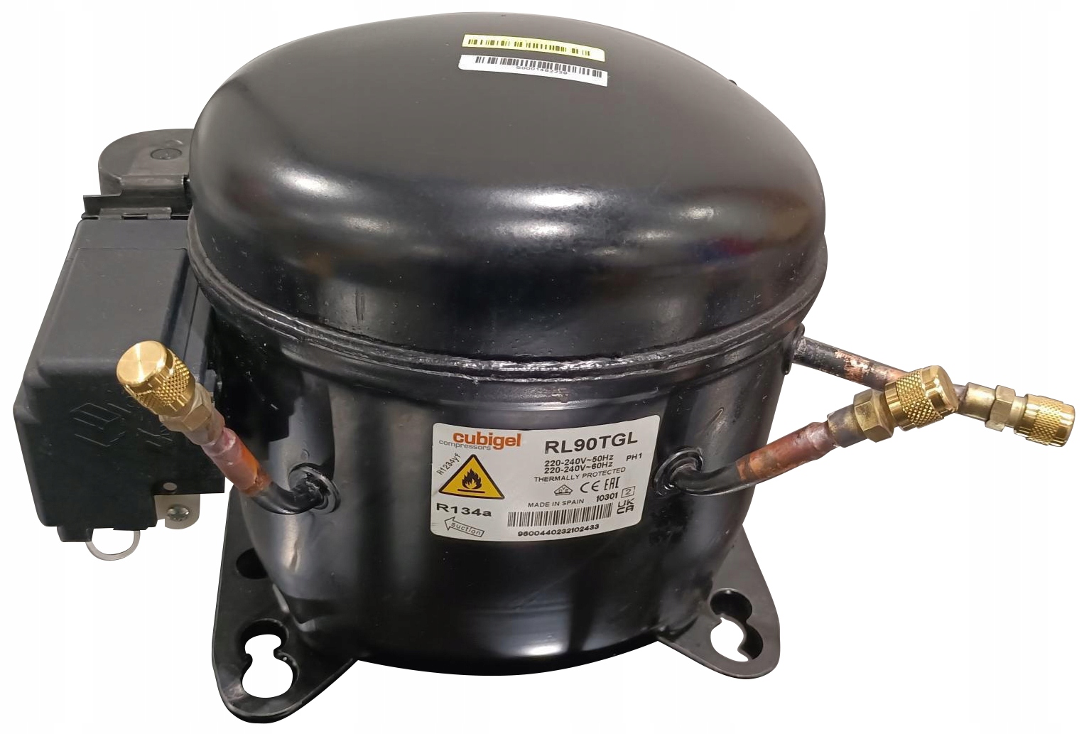 Sprężarka kompresor RL90TGL z gwintami do stacji klimatyzacji Ecotechnics