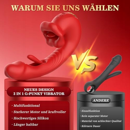 DILDO VIBRATOR G Punkt Zestaw z Klitorisstymulacją 10 Trybów Wibracji — miniatura 8