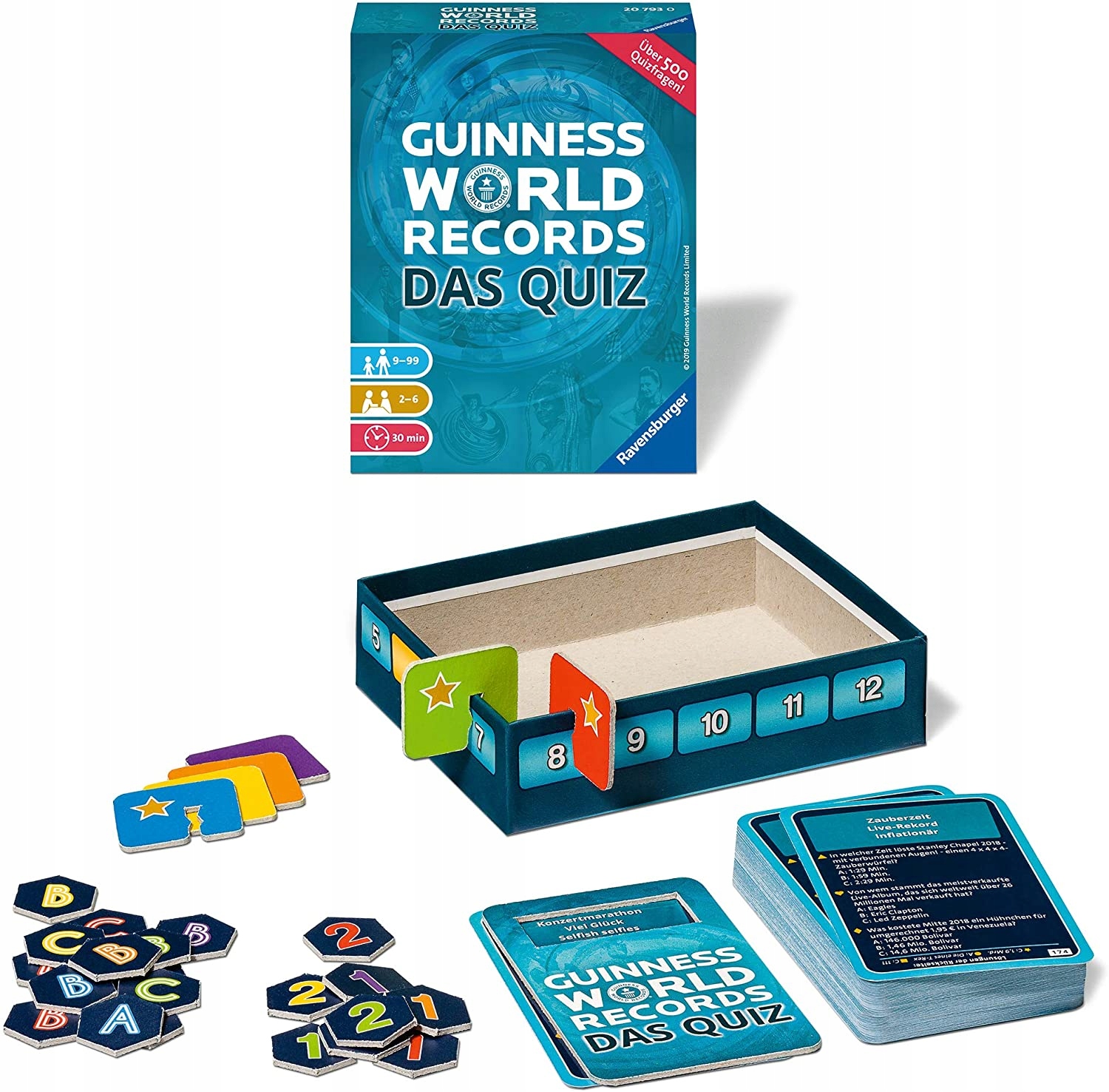 Gra Ravensburger 20793 GWR Quiz po niemiecku Nazwa Guinness world records dasz quiz