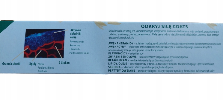 Rękawiczki dla alergików nitrylowe owsiane L coats Rozmiar L