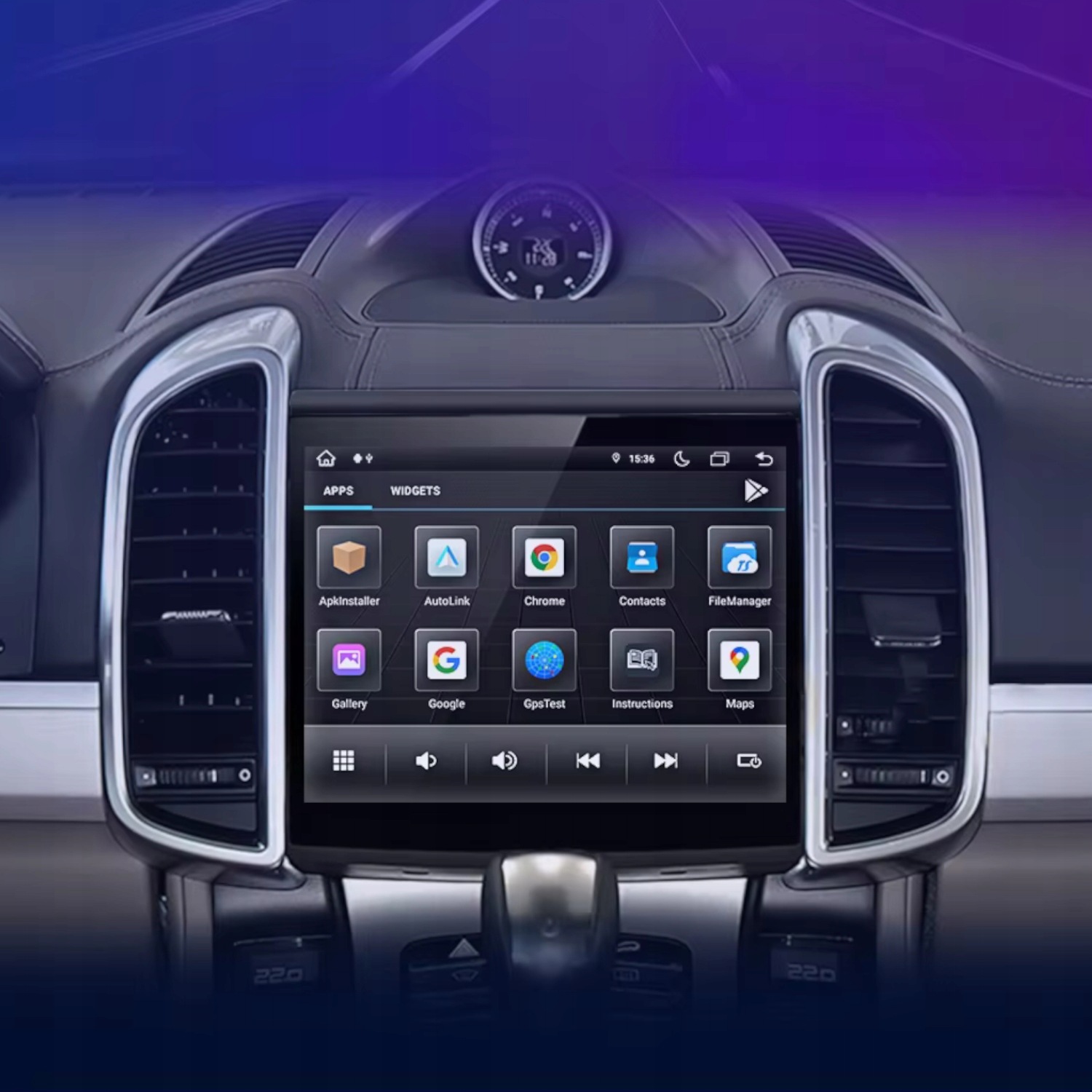 Radio Android do Porsche Cayenne (2011-2016) Android Auto Carplay 4+64 GB