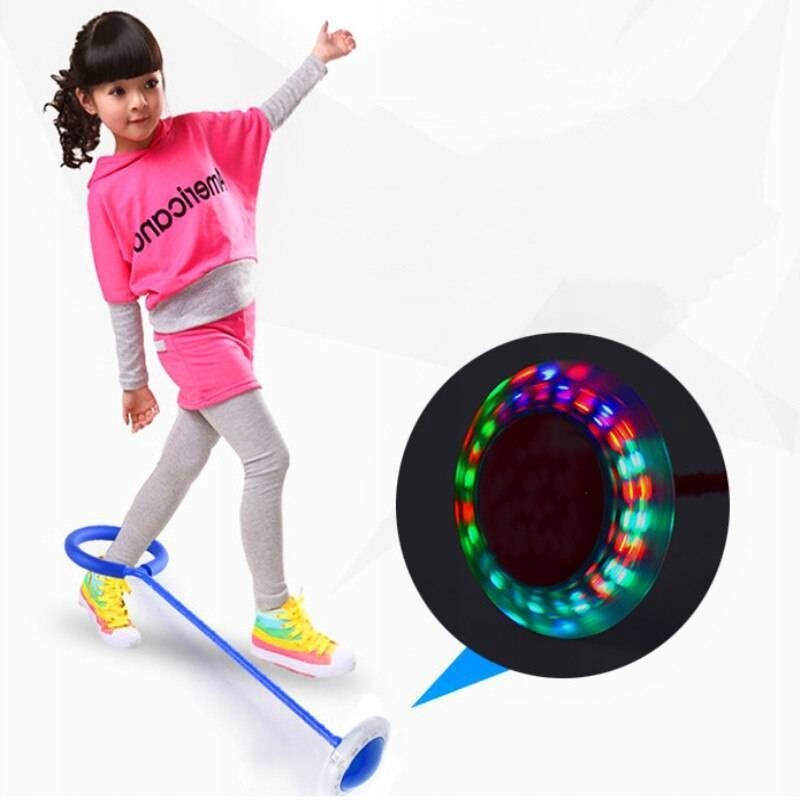 HULA HOP NA NOGĘ SKAKANKA SKIPPER ŚWIECĄCA LED DLA DZIECKA DZIEWCZYNKI Średnica 15 cm