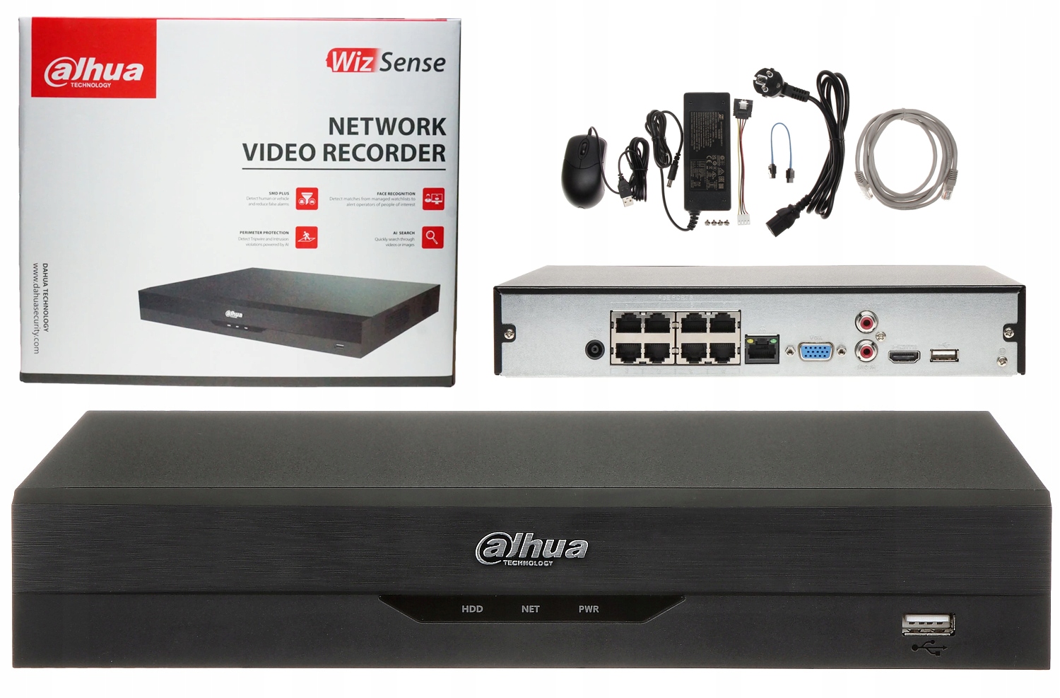 Záznamník O Dahua NVR4108HS-8P-EI 8xPoE Wizsense