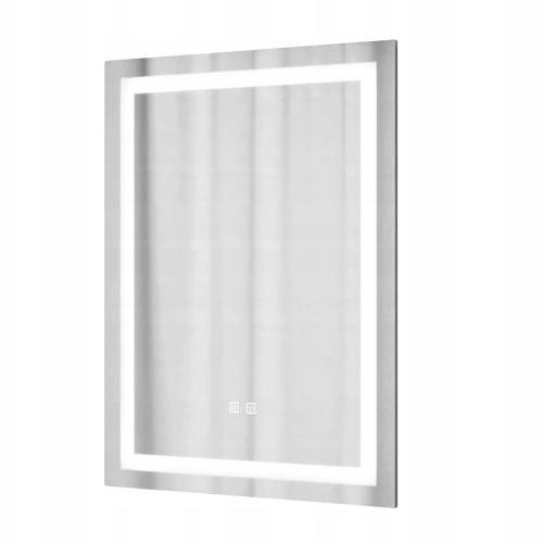 Obdélníkové 60x80 podsvícené zrcadlo s energeticky úspornými Led diodami Gamma