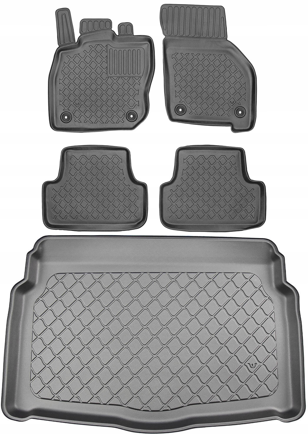 Vw Golf VIII Hb 19- Hybrid mHEV Sada Koberčeky batožinový priestor